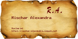 Rischar Alexandra névjegykártya